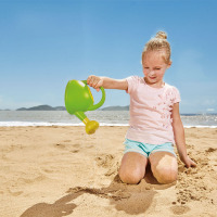 Hape花洒水壶绿色2-6岁沙滩玩具戏水玩沙男孩女孩玩具