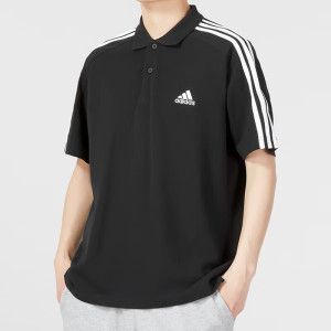 阿迪达斯(adidas)polo衫男装2023夏季新款运动服跑步训练健身快干透气翻领半袖T恤HR8729