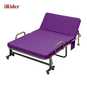 iRider IR1015简易折叠床办公室午休午睡床保姆海绵垫滑轮移动