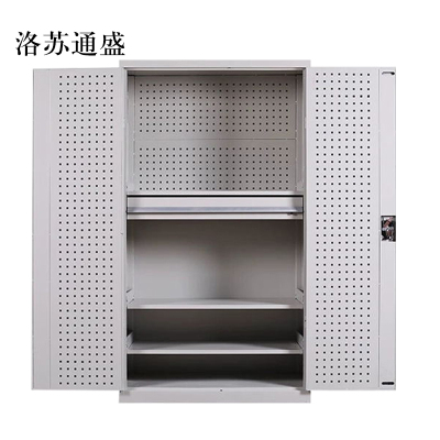 洛苏通盛工具柜加厚铁皮储物柜工厂车间用带抽屉汽修多功能收纳柜通门内一抽柜灰白色