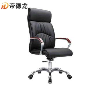帝德龙办公椅皮质家用靠背椅员工会议椅转椅GY5