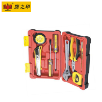 鹰之印铝箱8件家用工具组套 多功能家用工具箱 维修家电组套