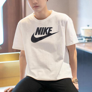 耐克(NIKE)短袖男t恤圆领休闲运动跑步训练透气短袖 AR5005-100