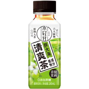 轻上胖大海青提茉莉清爽茶小轻甘植物饮料245ml*10瓶(包装随机)