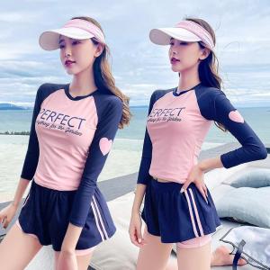 分体游泳衣女两件套夏季新款风遮肚显瘦温泉度假泳装批发