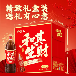 和其正凉茶1.5升*4瓶 植物饮料大瓶装分享装过节家庭聚餐火锅搭档