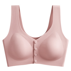 哺乳文胸夏季无钢圈一片式孕妇内衣怀孕期一片式冰丝舒适胸罩薄款