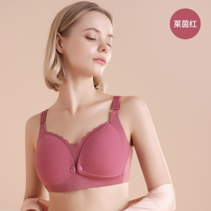 哺乳文胸聚拢月子哺乳产后棉质喂奶内衣胸罩怀孕期哺乳女夏季薄款