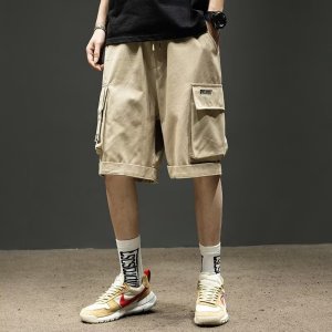 日工装短裤男夏季薄款宽松百搭潮流简约外穿时尚短裤