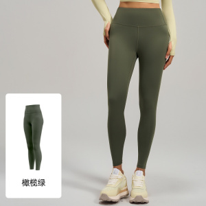 蜜桃基础瑜伽裤裸感高腰提臀收腹跑步运动健身裤女