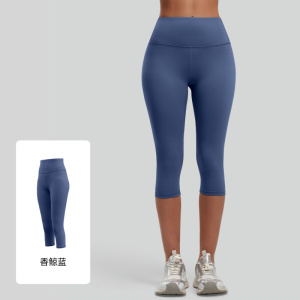 七分健身裤女高腰弹力运动提臀短裤瑜伽蜜桃臀紧身裤