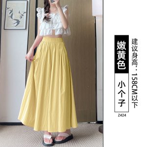 杏色山本裙裤女2026新款夏季薄款a字慵懒显瘦高腰休闲冰丝阔腿裤_104