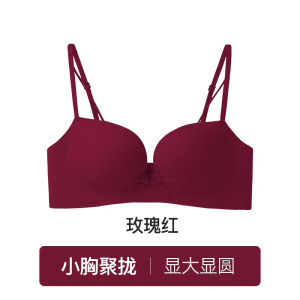 无痕内衣女士聚拢小胸显大性感提拉上托收副乳防下垂无钢圈文胸罩