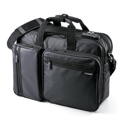 日本山业（Sanwasupply防水型单双肩出差包/电脑包/上班包/可扩展笔记本电脑包200-BAG048WP黑色
