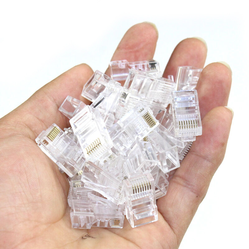 老a(laoa)8芯水晶头 la194004 pc料 网络水晶头网线接头50psc 白色