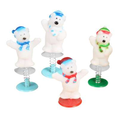 大贸商（DMS）圣诞北极熊公仔 动物跳跳 会跳跃的玩具4个-AP07700