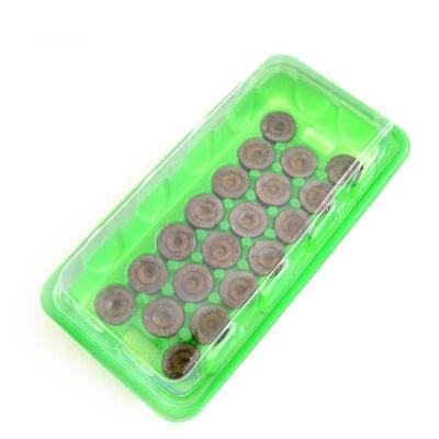 津沽园艺园艺用品育苗套装每套20穴育苗盒1个25mm育苗块20个提高发芽率