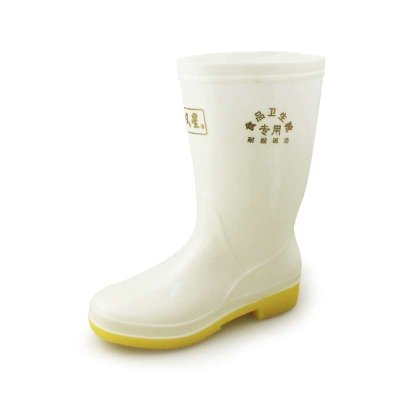 DOUBLESTAR双星DSA418 双星女款卫生靴雨靴白色厨房专用PVC防酸碱油中筒雨鞋防水鞋