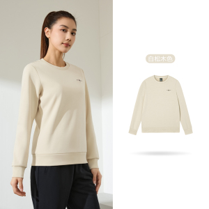 361°运动卫衣女新款圆领套头衫上衣女士宽松休闲运动服