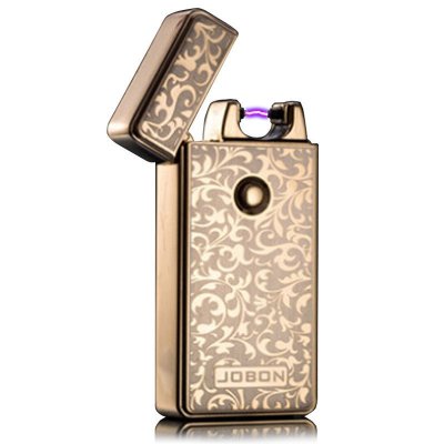 中邦电弧USB充电打火机金属薄脉冲电子点烟器