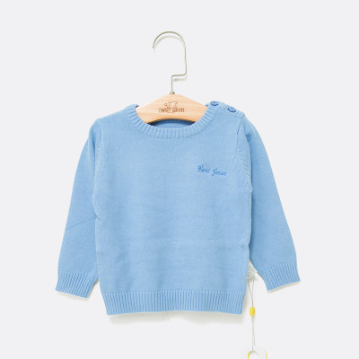 优简2017新品婴儿肩开上衣保暖毛衣秋冬衣服