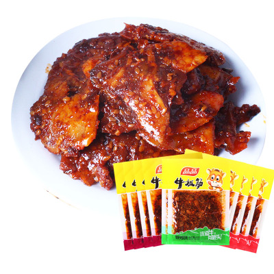 品品牛板筋烧烤味40gx10袋装（牛肉类牛肉条组合成都特产休闲零食小吃）