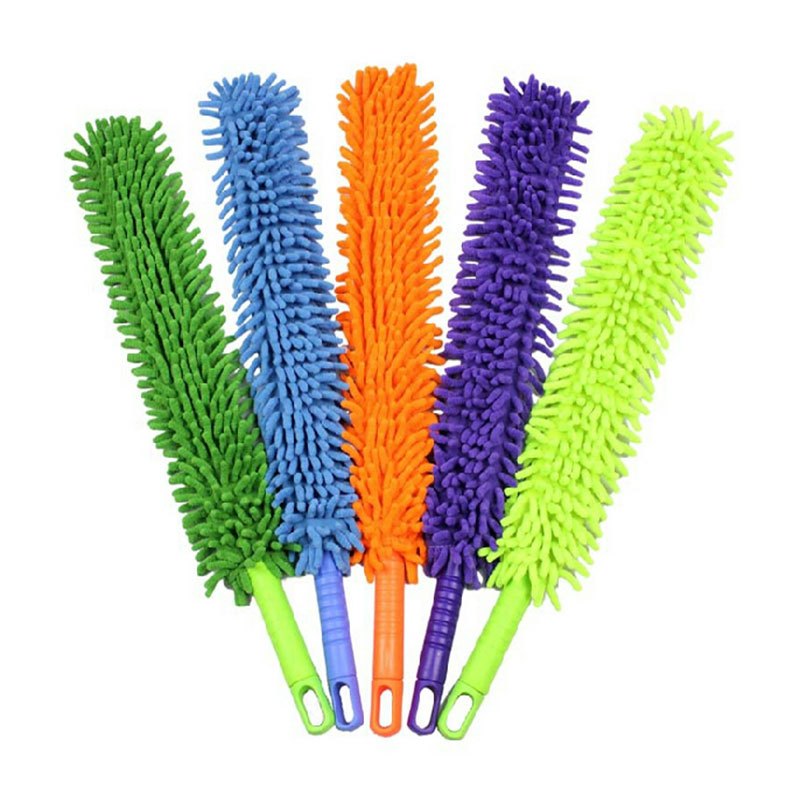 普润 雪尼尔尘掸 纤维可 弯曲擦车掸 子 双面 绿色