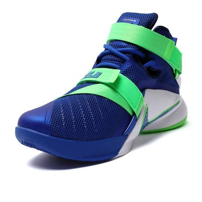 耐克nike詹姆斯战士9高帮篮球鞋男鞋运动鞋749420-441 游戏宝蓝 44.