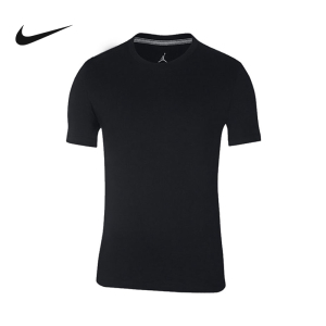 Jordan 篮球运动休闲圆领短袖T恤 男款 黑色 CD2607-010