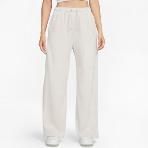 Nike 纯色系带直筒针织运动裤 女款 白色 DQ5922-104