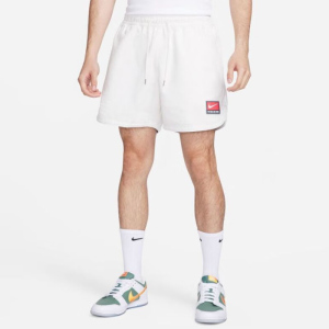 Nike 休闲中腰直筒宽松系带运动短裤 男款 白色 FB7266-133