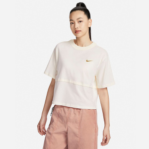 Nike 运动训练休闲圆领短袖T恤 女款 白色 FQ7009-110