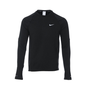耐克 THERMA-FIT男子黑色长袖针织衫运动训练跑步T恤FB8568-010
