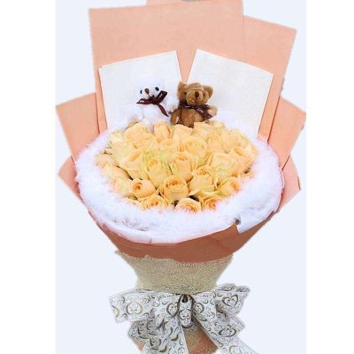 花袭人鲜花速递玫瑰33朵玫瑰鲜花情人节送女友生日礼物全国配送深圳海南广州上海同城花店配送