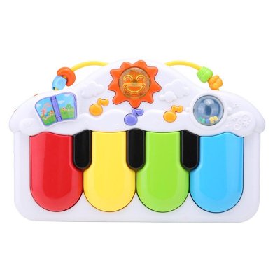迪孚 音乐健身脚踏钢琴 新生儿玩具 婴儿玩具礼盒 宝宝健身琴