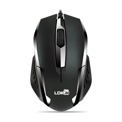 雷迪凯 有线USB方口鼠标 笔记本台式机一体机通用商务办公游戏鼠标