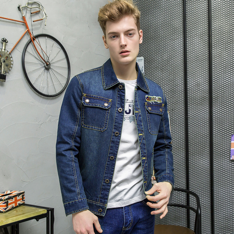 afs jeep牛仔外套男士青年休闲牛仔衣战地吉普夹克秋季上衣潮男