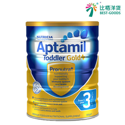 包邮包税新西兰可瑞康爱他美(Aptamil)爱他美3段婴幼儿奶粉900g/罐 保税仓