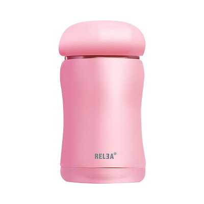 物生物(RELEA)保温杯水杯304不锈钢嘟嘟保温杯男女士学生儿童泡茶杯不锈钢壶创意可爱水杯子