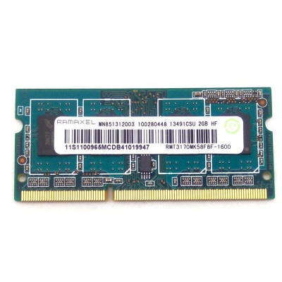联想 hp 记忆科技（Ramaxel）2G DDR3L 1600笔记本内存条 PC3L-12800S