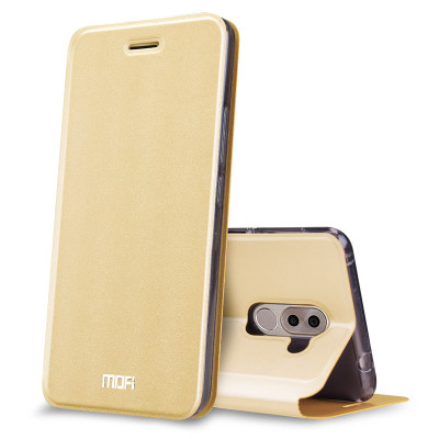 莫凡 华为荣耀6x手机壳畅玩6x手机套皮套翻盖式防摔保护套男女款