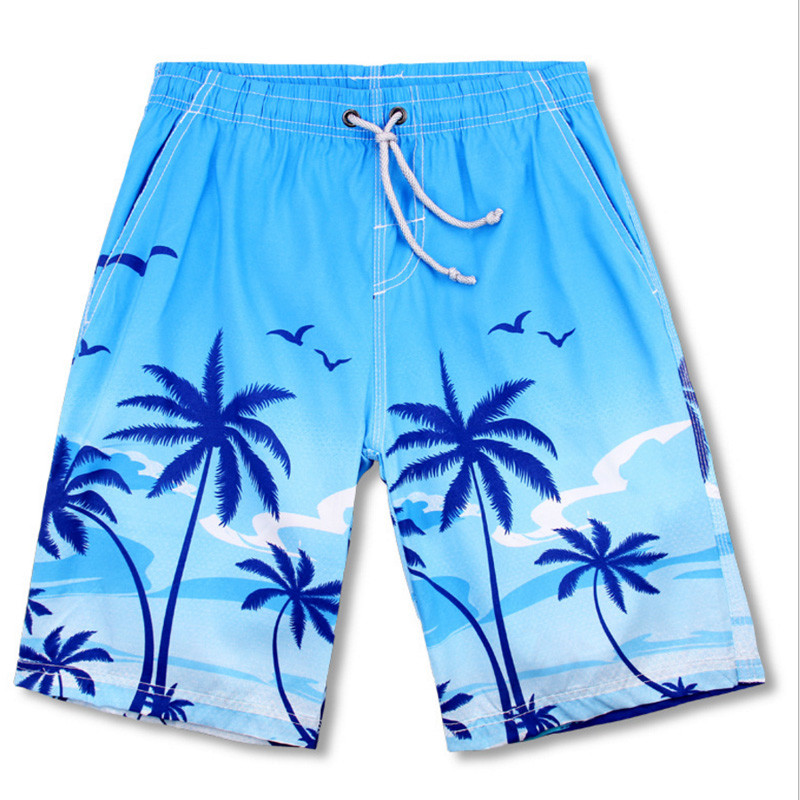 海边度假沙滩裤男 速干 五分平角宽松游泳泳衣大码短休闲裤衩