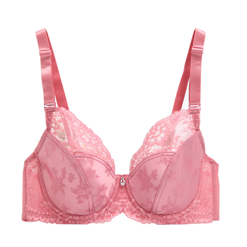 桑扶兰 新款大罩杯文胸蕾丝性感聚拢调整胸罩薄模杯内衣waj1607s