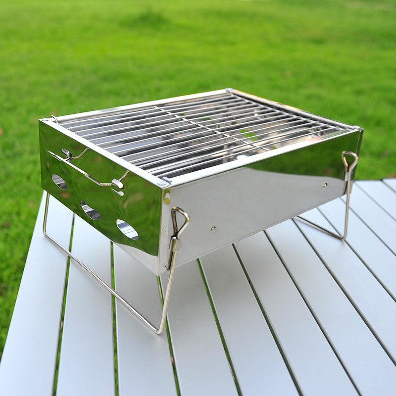 烧烤炉户外烧烤架户外便携 木炭烧烤炉家用加厚折叠烧烤架子家用