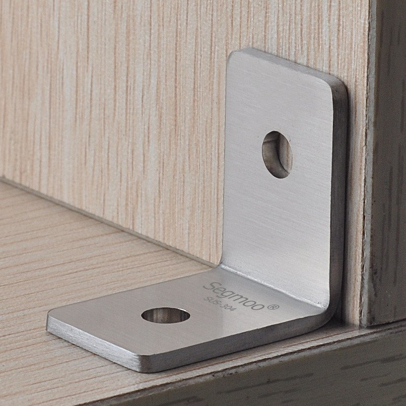 segmoo304不锈钢角码l型码角铁支架固定件90度直角家具五金连接件