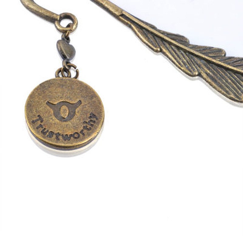 金牛座复古书签十二星座金属书签羽毛杆生日礼物送人创意礼物