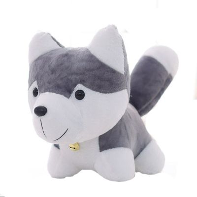 心心向绒可爱铃铛哈士奇小狼狗小狗仿真萌超公仔毛绒玩具狗狗布偶玩偶小孩六一儿童节礼物