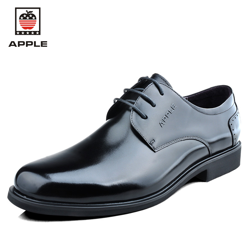 苹果apple男士皮鞋 男鞋正装鞋低帮潮流商务休闲鞋婚鞋男士英伦鞋子