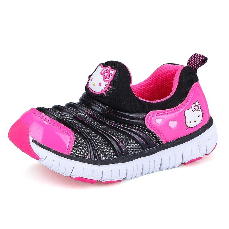 毛虫童鞋 春季新款童鞋女童运动鞋儿童运动休闲鞋kt66x613 凯蒂猫