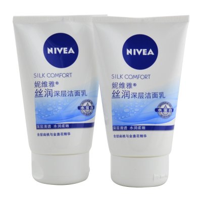 妮维雅丝润深层洁面乳100g洗面奶深层清透水蛋白天然杏仁金盏花深层清透